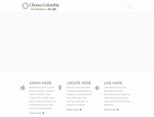 Tablet Screenshot of columbiaedc.com